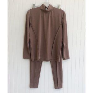 Mauve Nude Lounge Set, Size Small